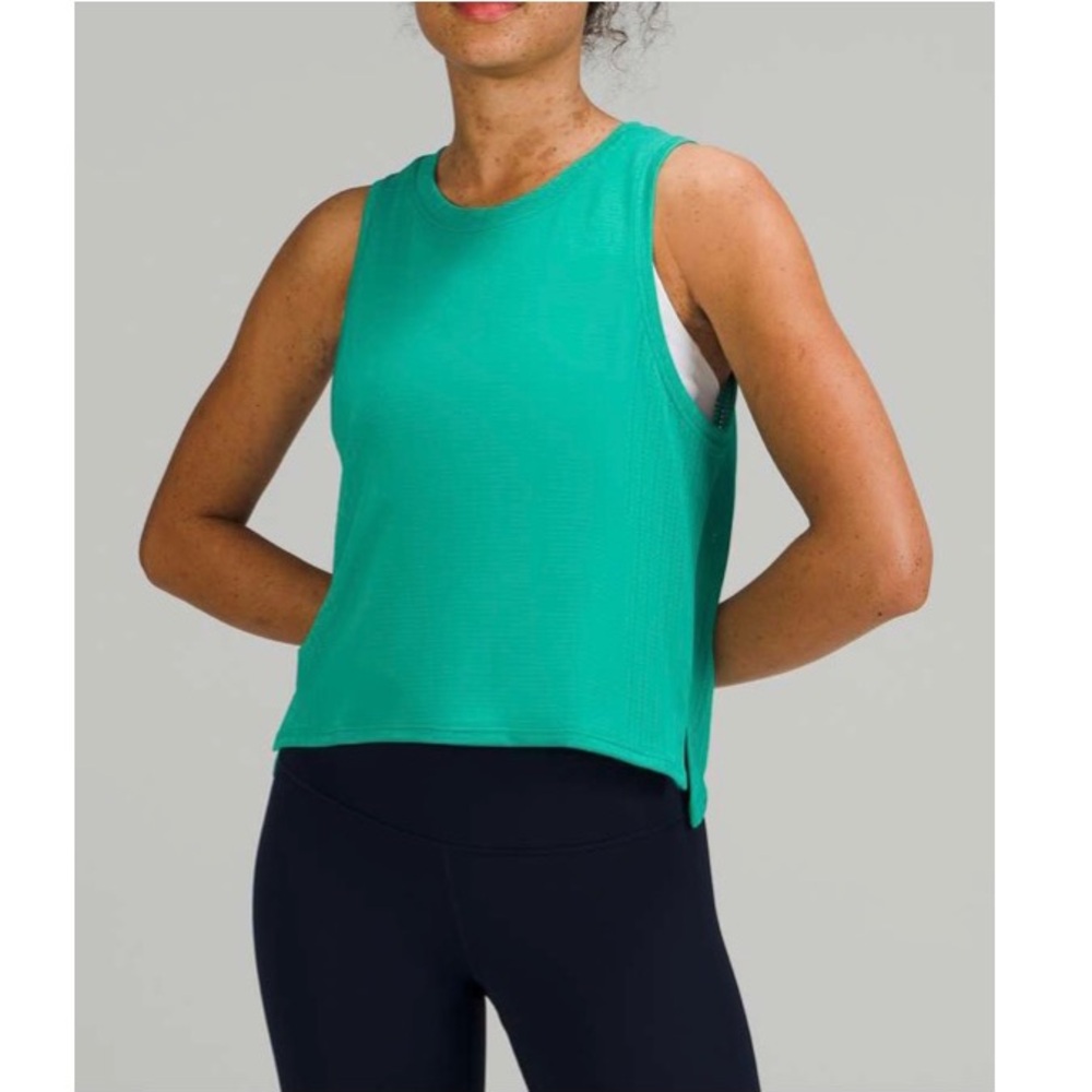 Lululemon Train to Be Women’s Activewear Muscle Tank Top in Green, Style #W1CXAS